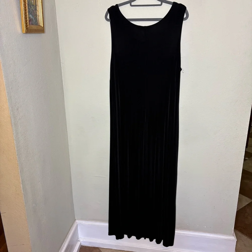 Ronni Nicole II Black Sleeveless Maxi Dress Size 18 - Picture 4 of 4